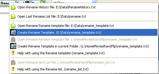 Rename button right click